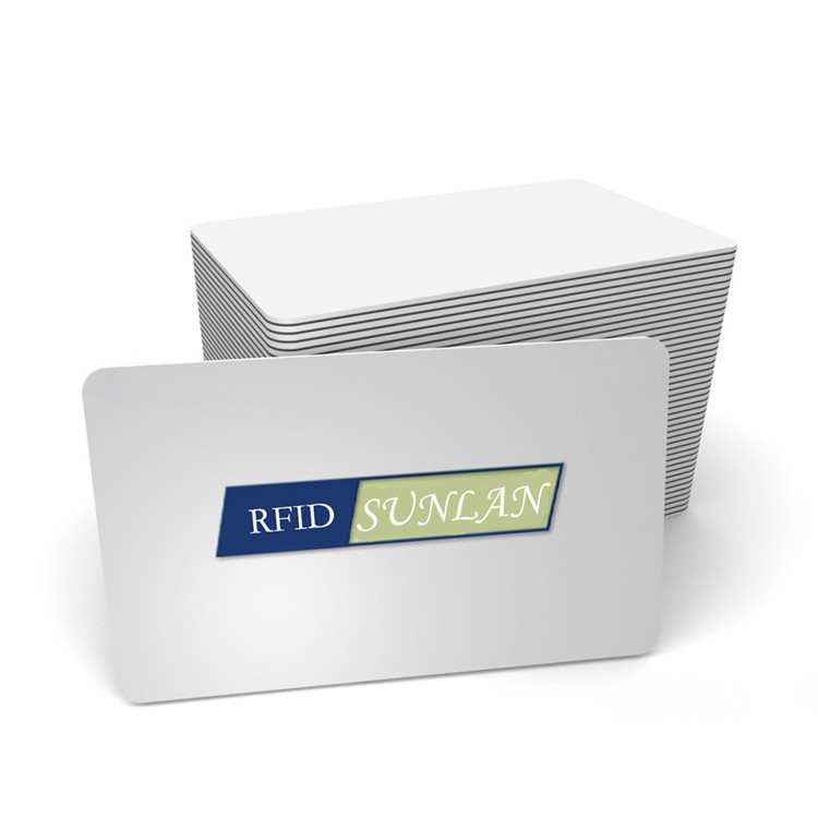 SUNLANRFID Customized  contactless blank identity bank index Smart RFID MIFARE Card from Shenzhen